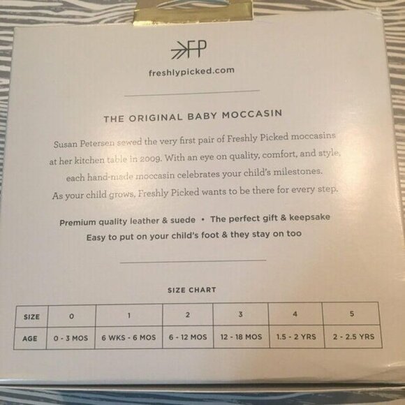 FP Painted Plaid Mocs Size 3 New In Box - Picture 8 of 9